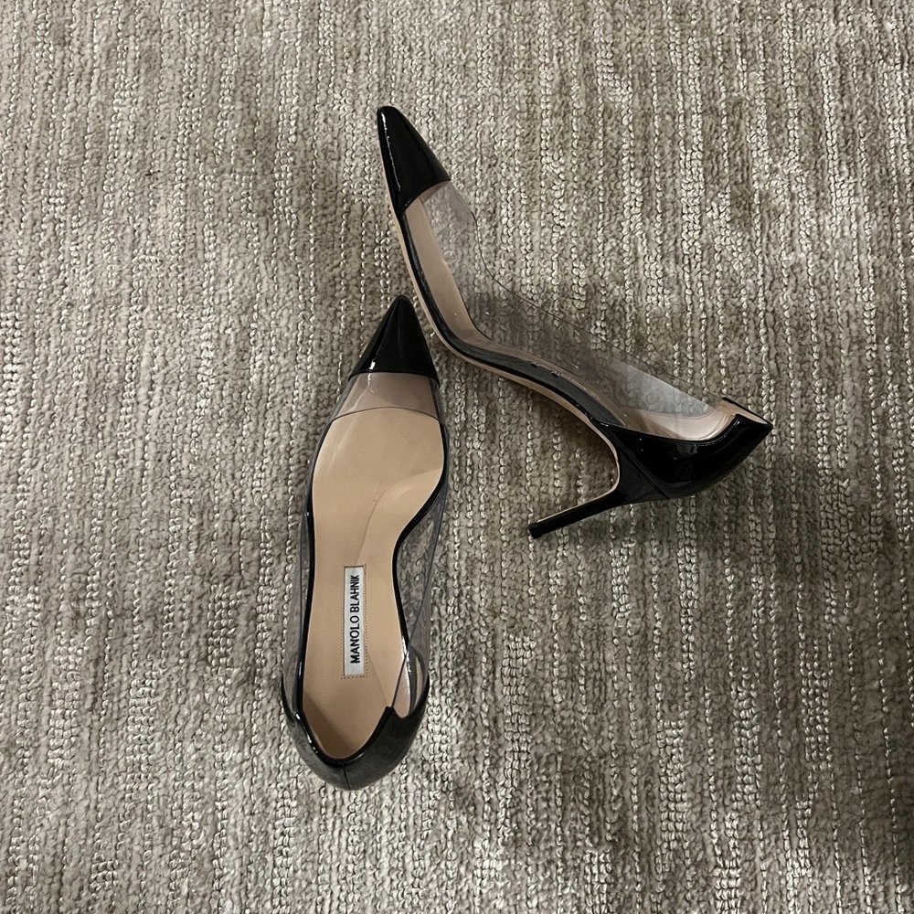 New Manolo Blahnik Plexi Pumps